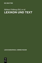 Cover von Lexikon und Text