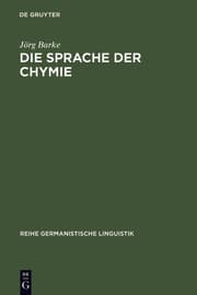 Cover von Die Sprache der Chymie