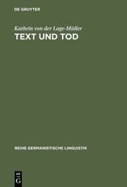 Cover von Text und Tod