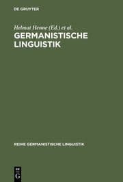 Cover von Germanistische Linguistik