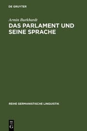 Cover von Das Parlament und seine Sprache