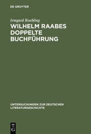 Cover von Wilhelm Raabes doppelte Buchführung