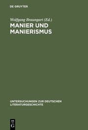 Cover von Manier und Manierismus