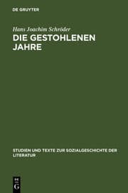 Cover von Die gestohlenen Jahre