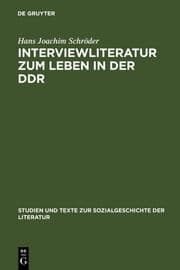 Cover von Interviewliteratur zum Leben in der DDR
