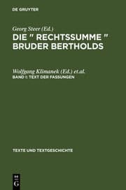 Cover von Text der Fassungen