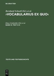 Cover von Text D-K