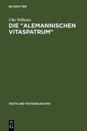 Cover von Die ' Alemannischen Vitaspatrum '