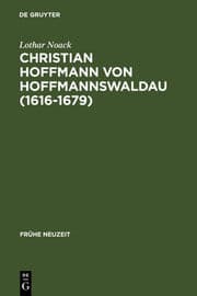 Cover von Christian Hoffmann von Hoffmannswaldau (1616-1679)