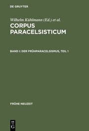 Cover von Der Frühparacelsismus / Teil 1