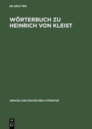 Cover von Wörterbuch zu Heinrich von Kleist