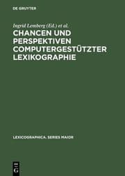 Cover von Chancen und Perspektiven computergestützter Lexikographie