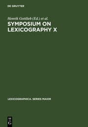 Cover von Symposium on Lexicography X