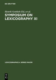 Cover von Symposium on Lexicography XI