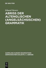 Cover von Abriss der altenglischen (angelsächsischen) Grammatik