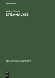 Cover von Stilanalyse
