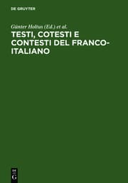 Cover von Testi, cotesti e contesti del franco-italiano