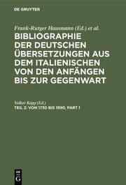 Cover von Von 1730 bis 1990
