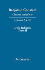 Cover von De la Religion, considérée dans sa source, ses formes et ses développements II