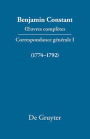 Cover von Correspondance 1774-1792