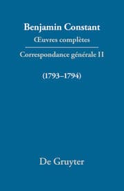 Cover von Correspondance 1793-1794