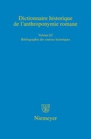 Cover von Bibliographie des sources historiques