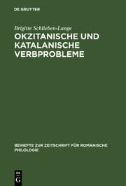 Cover von Okzitanische und katalanische Verbprobleme