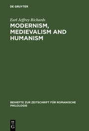 Cover von Modernism, medievalism and humanism