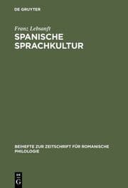Cover von Spanische Sprachkultur