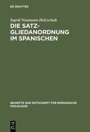 Cover von Die Satzgliedanordnung im Spanischen