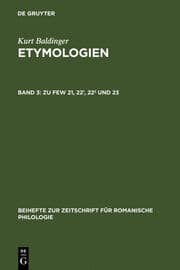 Cover von Zu FEW 21,22,22 und 23