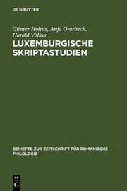 Cover von Luxemburgische Skriptastudien