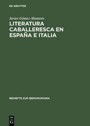 Cover von Literatura caballeresca en España e Italia