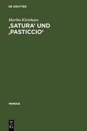 Cover von 'Satura' und 'pasticcio'