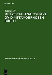 Cover von Metrische Analysen zu Ovid Metamorphosen Buch I