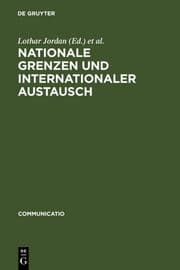 Cover von Nationale Grenzen und internationaler Austausch