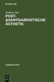 Cover von Postavantgardistische Ästhetik