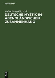 Cover von Deutsche Mystik im abendländischen Zusammenhang