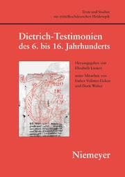 Cover von Dietrich-Testimonien des 6.bis 16.Jahrhunderts