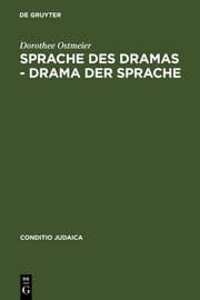 Cover von Sprache des Dramas - Drama der Sprache