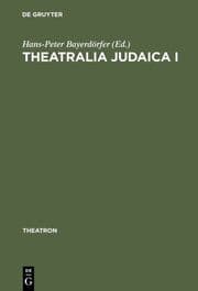 Cover von Theatralia Judaica I