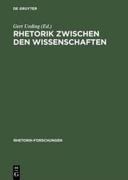 Cover von Rhetorik zwischen den Wissenschaften