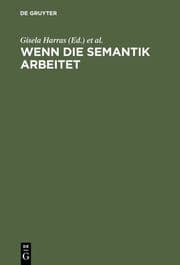 Cover von Wenn die Semantik arbeitet