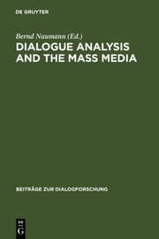 Cover von Dialogue Analysis and the Mass Media