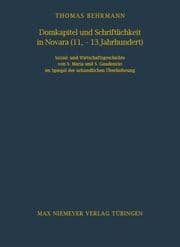 Cover von Domkapitel und Schriftlichkeit in Novara (11.-13.Jahrhundert)