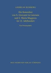 Cover von Die Kanoniker von S.Giovanni in Laterano und S.Maria Maggiore im 14.Jahrhundert