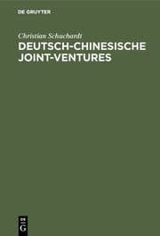 Cover von Deutsch-chinesische Joint-ventures