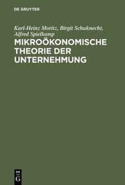 Cover von Mikroökonomische Theorie der Unternehmung