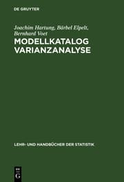 Cover von Modellkatalog Varianzanalyse
