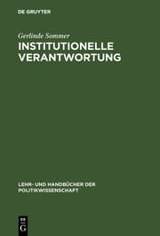 Cover von Institutionelle Verantwortung
